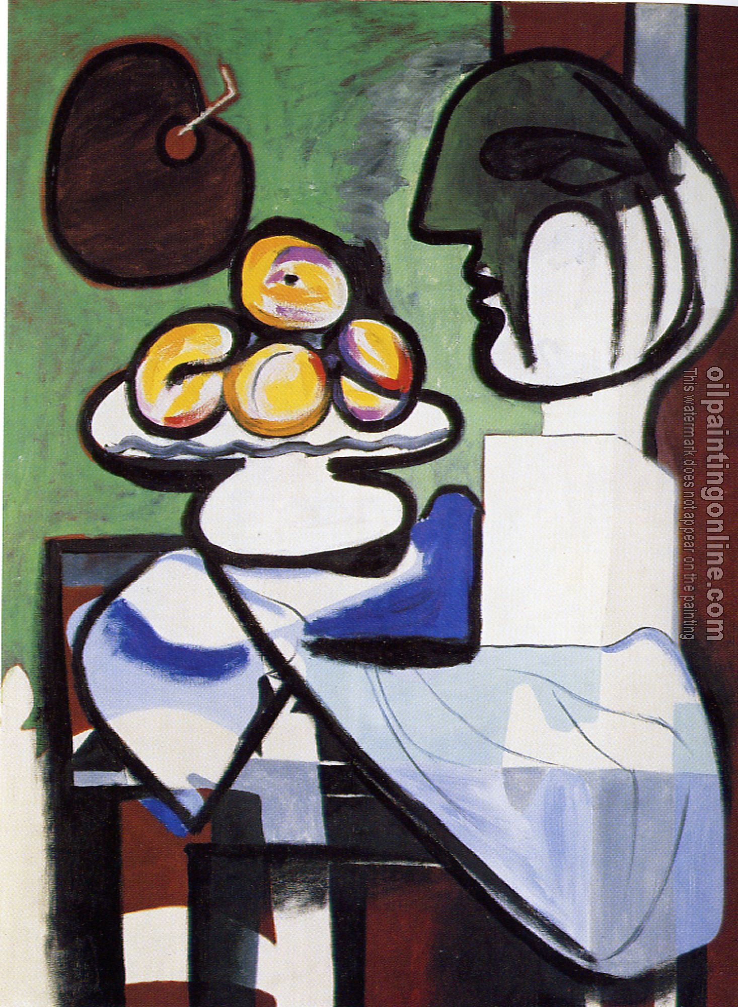 Picasso, Pablo - still life with bust bowl and palette